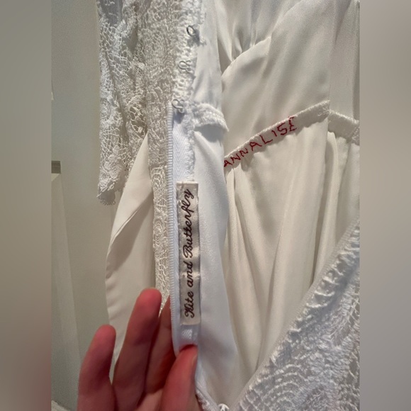 Kite And Butterfly Rena Bohemian White Wedding Dress like new - Picture 6 of 16